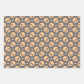 Halloween Skulls & Sweet Hearts Wrapping Paper (Voorkant 2)
