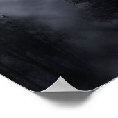 Halloween Sky avec Ravens Blue Mist Poster (Coin)