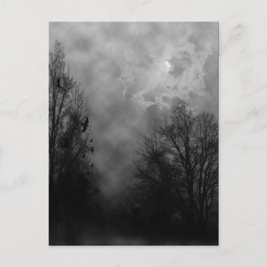 Halloween Sky beroemd gemaakt door Ravens Briefkaa Briefkaart (Voorkant)
