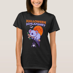 Halloween Slaap Koala Beer In Duits T-shirt