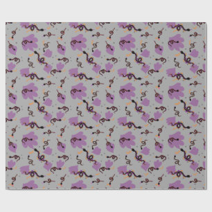 Halloween slangen_grijs cadeaupapier