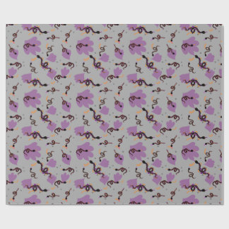 Halloween slangen_grijs cadeaupapier