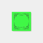 Halloween Slime Green & Black Magic Border Post-it® Notes (Voorkant)