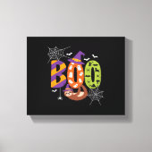 Halloween Sloth Boo Lazy Essential T-shirt Canvas Afdruk (Voorkant)