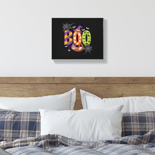 Halloween Sloth Boo Lazy Essential T-shirt Canvas Afdruk (Insitu (Slaapkamer))
