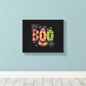 Halloween Sloth Boo Lazy Essential T-shirt Canvas Afdruk (Insitu (Houten vloer))