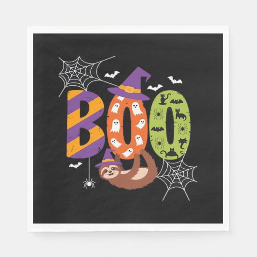 Halloween Sloth Boo Lazy Essential T-shirt Servet (Voorkant)
