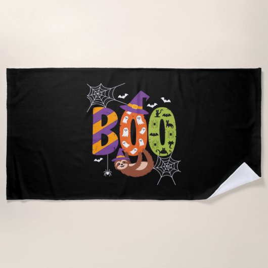 Halloween Sloth Boo Lazy Essential T-shirt Strandlaken (Voorkant)