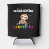 Halloween Slothful Design, dit is mijn menselijke Blikjeskoeler (Voorkant)