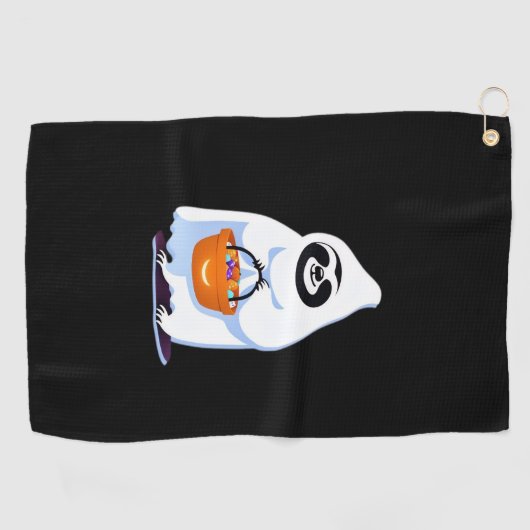 Halloween Slothful Design, dit is mijn menselijke Golfhanddoek (Horizontaal)
