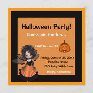 Halloween Smiling Jack Invitation Kaart