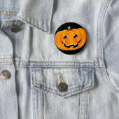 Halloween Smiling Pumpkin Button (In situ)