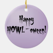 Halloween Smooth Collie Keramisch Ornament (Achterkant)