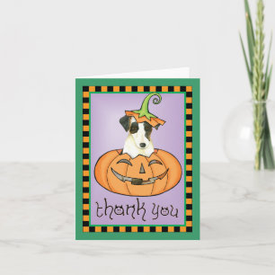 Halloween Smooth Fox Terrier Hartelijk dank Bedankkaart