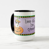 Halloween Smooth Fox Terrier Mok (Voorkant links)
