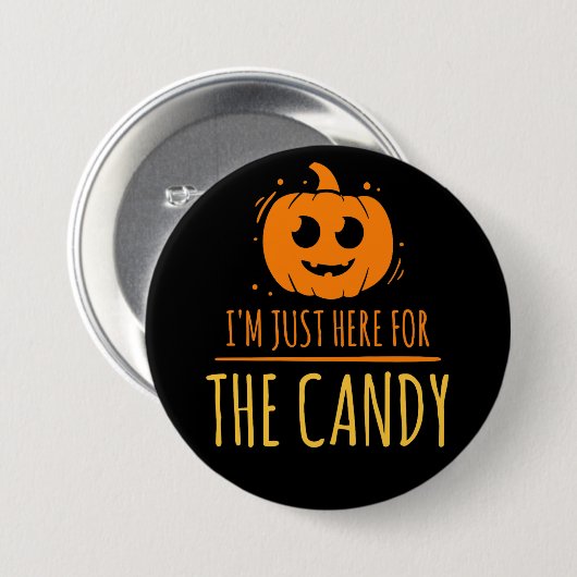 Halloween Snoep, 3-inch ronde Button (Voorkant /achterkant)
