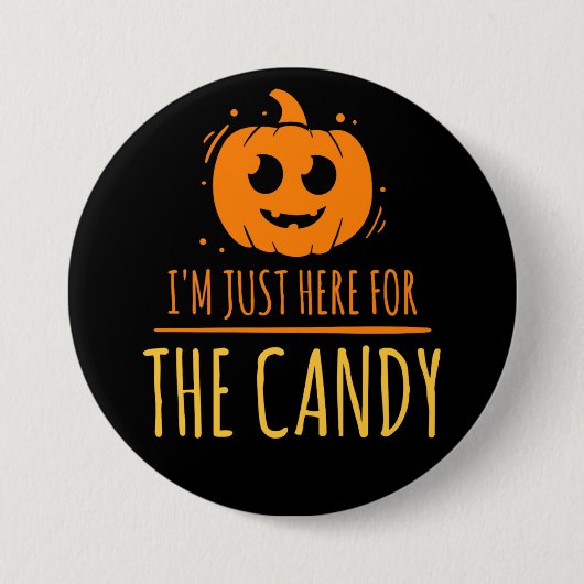Halloween Snoep, 3-inch ronde Button (Voorkant)