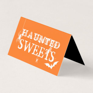 Halloween Snoep Bag Topper Kaarten Bats and Spiers