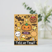 Halloween Snoep behandelingen Briefkaart (Staand voorkant)