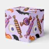 Halloween Snoep behandelt Paarse Bedankdoosjes (Achterkant)