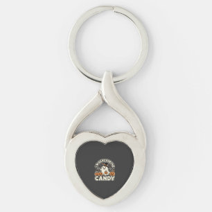 Halloween Snoep Geest Pompoen Ontwerp Sleutelhanger