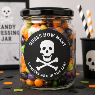 Halloween Snoep Gokpot Schedelsticker Sticker