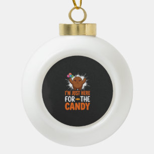 Halloween Snoep Monster Citaat Ontwerp Keramische Bal Ornament