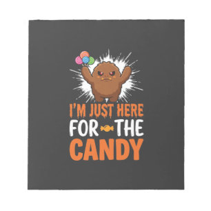 Halloween Snoep Monster Citaat Ontwerp Notitieblok