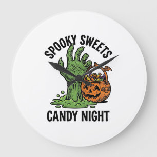 Halloween Snoep Monster Vintage Griezels Behandeli Grote Klok