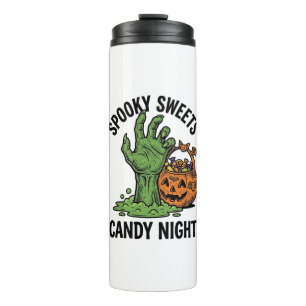 Halloween Snoep Monster Vintage Griezels Behandeli Thermosbeker