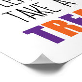 Halloween Snoep Neem een behandeling Poster (Hoek)