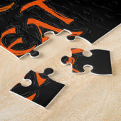 Halloween snoep of een grap woorden legpuzzel (Zijkant)