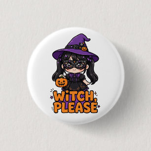 Halloween snoep of een poets knop ronde button 3,2 cm