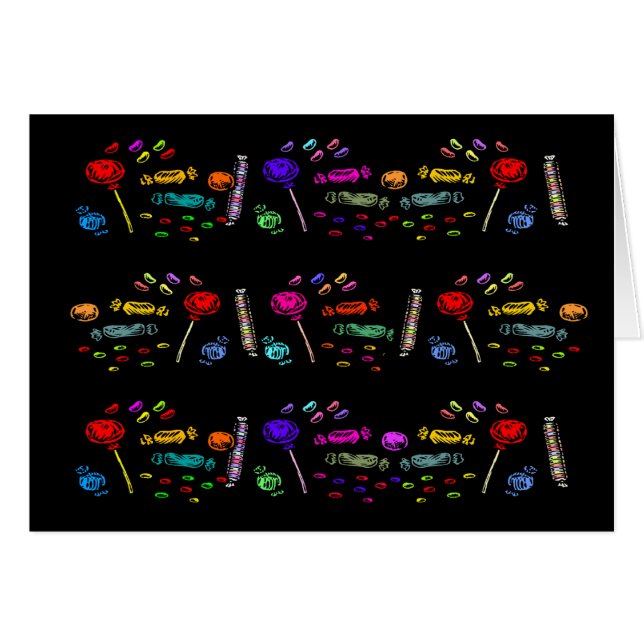 Halloween Snoep Patroon (Voorkant Horizontaal)