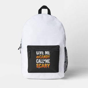 Halloween Snoep Schrikbarend Spook Ontwerp_1 Bedrukte Rugzak