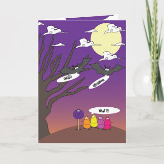 Halloween Snoep schrikt! Kaart