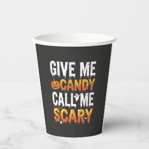 Halloween Snoep Schrikwekkend Spook Ontwerp_1 Papieren Bekers