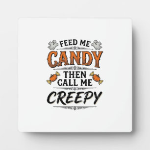 Halloween Snoep Shirt Grappige Griezels Quote Vint Fotoplaat