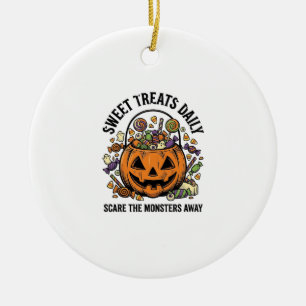 Halloween Snoep Shirt Schattig Monster Snoepje Des Keramisch Ornament