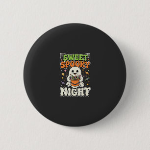 Halloween Snoep Spoken Nacht Ronde Button 5,7 Cm