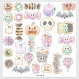 Halloween snoep Stickers