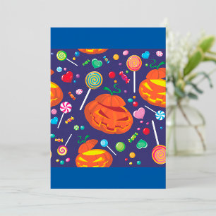 Halloween Snoep uitnodigingen