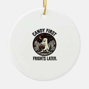 Halloween Snoep Verschrikkingen Nacht Keramisch Ornament
