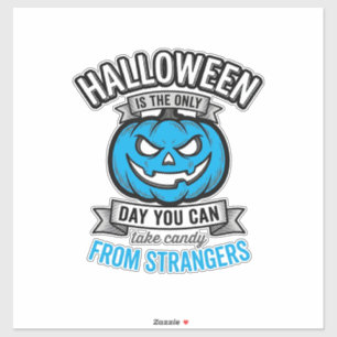 Halloween Snoepgoed Van Vreemden Vintage Pompoen D Sticker