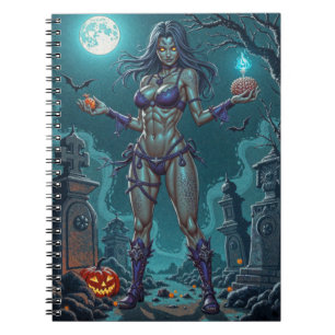Halloween Snoepje of Zombie Vriendin met Hersenbre Notitieboek