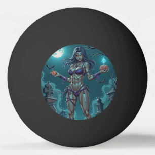 Halloween Snoepje of Zombie Vriendin met Hersenbre Pingpongballen