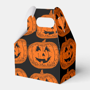 Halloween snoepjes box, pompoen, pompoenen bedankdoosjes