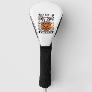 Halloween Snoepjes Verzamelaar Vintage Gravure Pom Golfheadcover
