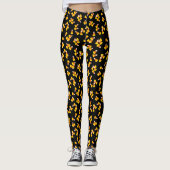 Halloween snoepmaïspatroon leggings (Voorkant)