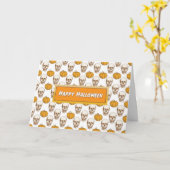 Halloween Sobriety Jubileum Kaart (Gele Bloem)